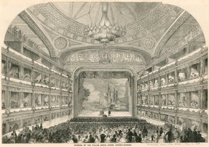 Innenansicht des Italienischen Opernhauses, Covent Garden, London von English School