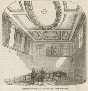 Innenraum der Halle der Weavers Company von English School