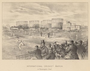 Internationales Cricket-Match im Kennington Oval von English School