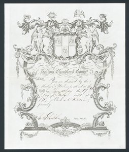 Einladung zum Ball der Talgkerzenmacher-Gesellschaft, London von English School