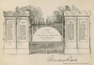 Einladung zur Eröffnung des Bunhill Fields Cemetery von English School