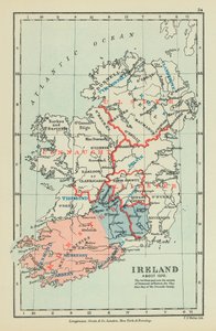 Irland (Farblithografie) von English School