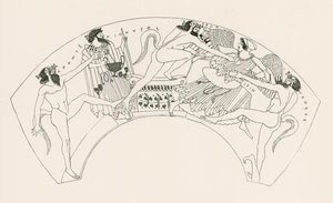 Iris und Hera von Satyrn angegriffen (Gravur) von English School