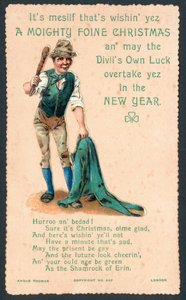 Irische Weihnachtsgrußkarte von English School