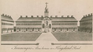 Ironmongers Armenhäuser in Kingsland Road von English School