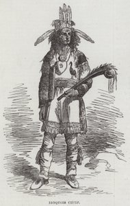 Irokesen-Häuptling (Gravur) von English School
