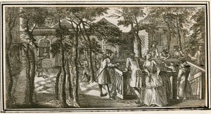 Islington Spa, früher New Tunbridge Wells, 1735 von English School