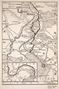 Italienischer Vormarsch, August 1917
