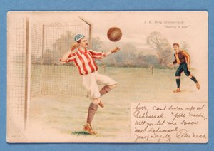 J.E. Doig (Sunderland) rettet ein Tor