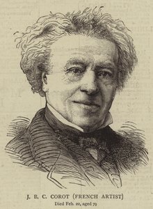 J B C Corot, französischer Künstler (Stich) von English School