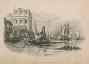 Jack hilft Freeman dem Fischer; Illustration aus Poor Jack von Frederick Marryat