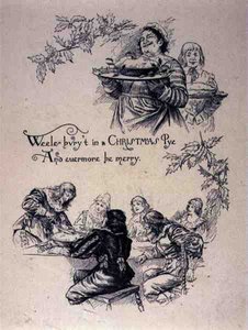 Weihnachtsszene im jakobinischen Stil