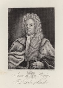 James Brydges, Herzog von Chandos (Gravur) von English School