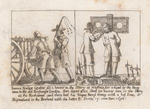 James Nailor, Quäker, saß zwei Stunden auf dem Pranger in Westminster von English School