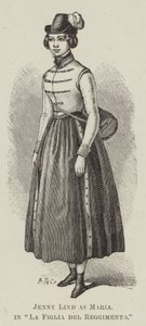 Jenny Lind als Maria in "La Figlia del Reggimento" von English School