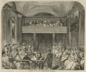 Jenny Lind im Buckingham-Palast von English School