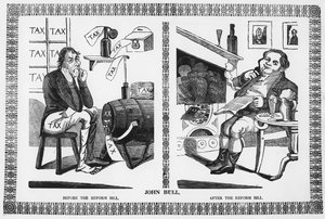 John Bull vor und nach dem Reformgesetz