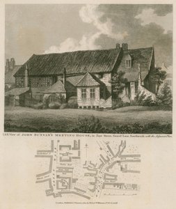 John Bunyans Versammlungshaus, Zoar Street, Gravel Lane, Southwark von English School