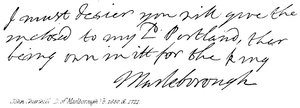 John Churchill, Herzog von Marlborough von English School