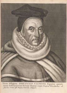 John Clenche, aus Historische Denkmäler der englischen Gesetze von William Dugdale, London 1666