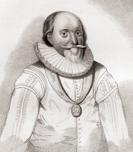 John Erskine, 2./19. Earl of Mar, ca. 1558-1634. Schottischer Politiker. Aus Iconographia Scotica oder Porträts berühmter Persönlichkeiten Schottlands, veröffentlicht 1797. von English School