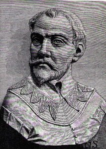 John Hawkins, Illustration aus Band III von Narrative and Critical History of America von English School