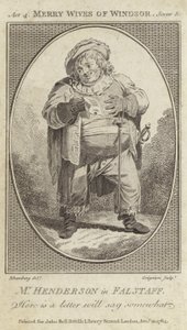 John Henderson als Falstaff in Die lustigen Weiber von Windsor