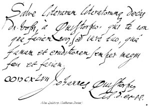 John Quistorp, (Lutherischer Geistlicher) von English School
