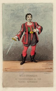 Joseph Grimaldi als Vanderdecken in Der Fliegende Holländer von English School