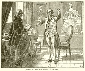 Joseph II. und sein Minister Kaunitz von English School