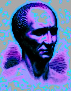 Julius Caesar, Illustration aus Cassells Illustrierte Universalgeschichte von Edward Ollier, veröffentlicht 1890