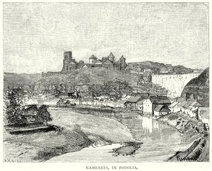 Kamenets, in Podolien (Gravur) von English School