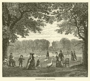Kensington Gardens (Gravur) von English School