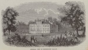 Kensington Palace, London (Gravur) von English School