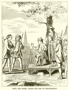 Kett, der Rebell, unter der Eiche der Reformation von English School