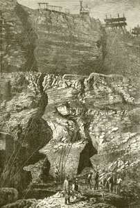 Kimberley-Diamantenmine, Südafrika von English School