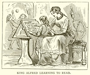 König Alfred lernt lesen von English School