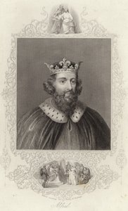 König Alfred empfängt die Familie von Hastings von English School