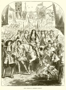 König Karl II. betritt London von English School