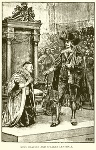 König Charles und Sprecher Lenthall von English School