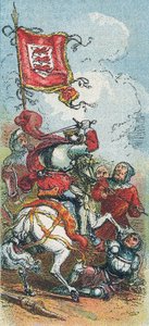 König Edward III. in der Schlacht von Crecy von English School