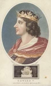König Eduard V. von England (Farbstich) von English School