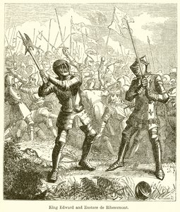 König Edward und Eustace de Ribeaumont von English School
