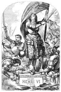 König Heinrich VI. (Heinrich VI., Teil 1) - Illustration in „Completes de William Shakespeare“ 1866