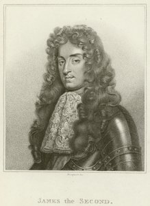 König Jakob II. (Gravur) von English School