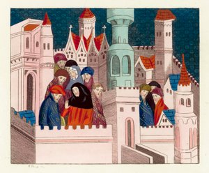 König Richard II. mit seinen Freunden in Conway