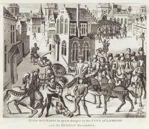 König Richard in großer Gefahr in der Stadt London und die Rebellen besiegt