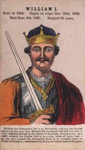 König Wilhelm I (farbige Gravur) von English School
