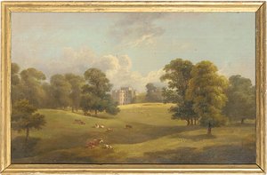 Kings Weston vom Hirschpark aus, frühes 19. Jahrhundert von English School