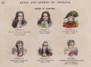 Könige und Königinnen von England und ihre Dynastien von English School